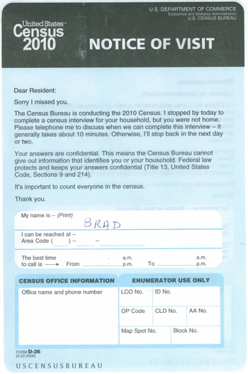 census notice